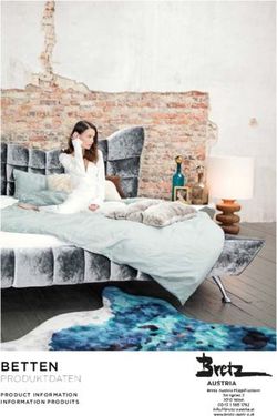 BETTEN PRODUK TDATEN - Bretz Austria