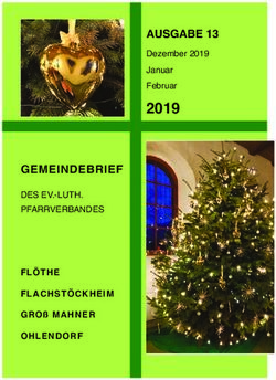 2019 AUSGABE 13 Dezember 2019 Januar Februar GEMEINDEBRIEF - DES EV.-LUTH. PFARRVERBANDES - Kirche Flachstöckheim + Flöthe + Mahner ...