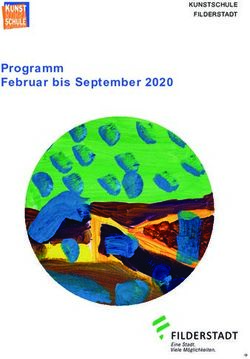 Programm Februar bis September 2020 - KUNSTSCHULE FILDERSTADT - VHS Filderstadt