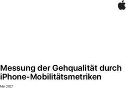 Messung der Gehqualität durch iPhone-Mobilitätsmetriken - Mai 2021