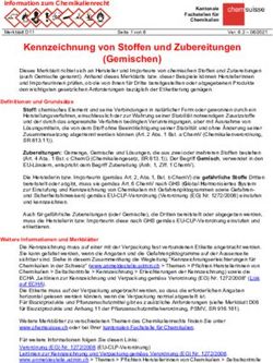 Kennzeichnung von Stoffen und Zubereitungen (Gemischen)