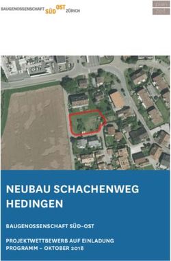 NEUBAU SCHACHENWEG HEDINGEN - BAUGENOSSENSCHAFT S&Uuml;D-OST PROJEKTWETTBEWERB AUF EINLADUNG PROGRAMM - OKTOBER 2018 - Baugenossenschaft S&uuml;d-Ost