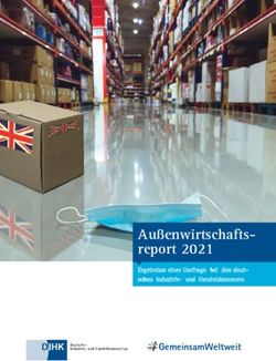 Au&szlig;enwirtschafts-report 2021 - GemeinsamWeltweit Ergebnisse einer Umfrage bei den deut- DIHK