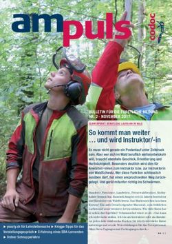 So kommt man weiter und wird Instruktor/-in - BULLETIN FÜR DIE FORSTLICHE BILDUNG NR. 2 . NOVEMBER 2017 - Codoc