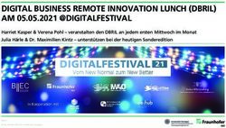 DIGITAL BUSINESS REMOTE INNOVATION LUNCH (DBRIL) AM 05.05.2021 @DIGITALFESTIVAL