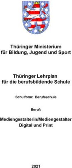 Th&uuml;ringer Ministerium f&uuml;r Bildung, Jugend und Sport Th&uuml;ringer Lehrplan f&uuml;r die berufsbildende Schule - Mediengestalterin/Mediengestalter Digital ...