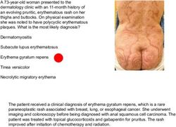 A 73-year-old woman presented to the dermatology clinic with an 11-month history of an evolving pruritic, erythematous rash on her thighs and ...
