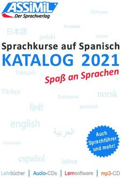 KATALOG 2021 SPRACHKURSE AUF SPANISCH - UND MEHR - ASSIMIL