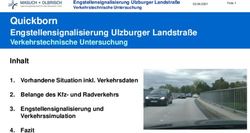 Quickborn Engstellensignalisierung Ulzburger Landstra&szlig;e Verkehrstechnische Untersuchung