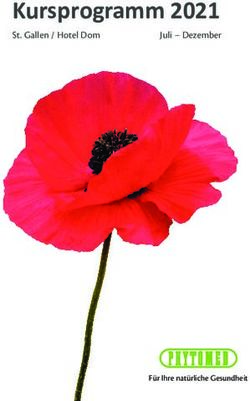 Kursprogramm 2021 St. Gallen / Hotel Dom Juli - Dezember - Für Ihre natürliche Gesundheit - Phytomed