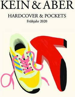 KEIN & ABER HARDCOVER & POCKETS - Fr&uuml;hjahr 2020 - Kein & Aber