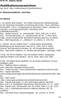 Publikationsverzeichnis - Universit&eacute; de Fribourg