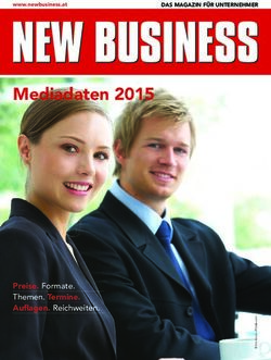 Mediadaten 2015 - Preise. Formate. Themen. termine. auflagen. Reichweiten - www.newbusiness.at - Magazine