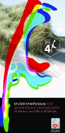 SYLTER SYMPOSIUM FÜR ÄSTHETISCHE ZAHNMEDIZIN - Mai bis 1. Juni 2019 | A-ROSA Sylt - DGÄZ