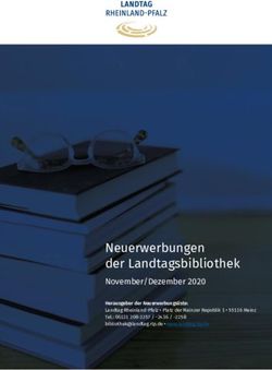 Neuerwerbungen der Landtagsbibliothek - November/Dezember 2020 Herausgeber der Neuerwerbungsliste: Landtag Rheinland-Pfalz Platz der Mainzer ...