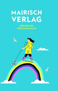 VERLAG MAIRISCH FR&Uuml;HJAHR 2020 - mairisch Verlag