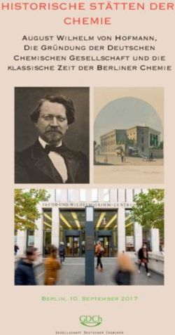 HISTORISCHE ST&Auml;TTEN DER CHEMIE - August Wilhelm von Hofmann, Die Gr&uuml;ndung der Deutschen Chemischen Gesellschaft und die klassische Zeit der ...