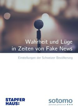 Wahrheit und L&uuml;ge in Zeiten von Fake News - Einstellungen der Schweizer Bev&ouml;lkerung - Sotomo