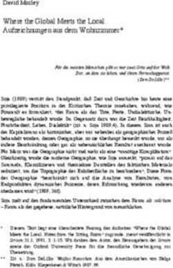 Where the Global Meets the Local: Aufzeichnungen aus dem Wohnzimmer