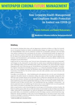 WHITEPAPER CORONA FUTURE MANAGEMENT - DNA4GOOD ...