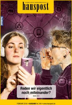 Reden wir eigentlich noch miteinander? - Seite 2-3 FEBRUAR 2018 AUSGABE Nr. 240 www.hauspost.de