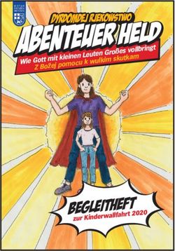 Begleitheft zur Kinderwallfahrt 2020
