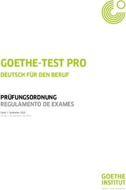 GOETHE-TEST PRO DEUTSCH F&Uuml;R DEN BERUF PR&Uuml;FUNGSORDNUNG REGULAMENTO DE EXAMES