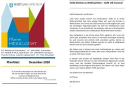 Volle Kirchen zu Weihnachten - nicht mit Corona! - Pfarrei Heilig Geist