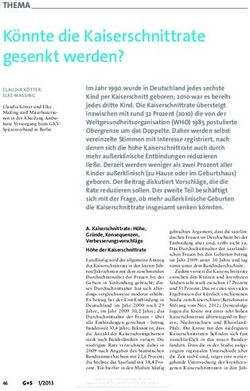 Könnte die Kaiserschnittrate gesenkt werden? - THEMA - Nomos eLibrary