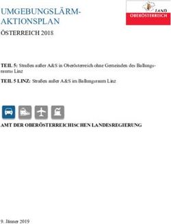 UMGEBUNGSLÄRM-AKTIONSPLAN - ÖSTERREICH 2018 TEIL 5: Straßen außer A&S in Oberösterreich ohne Gemeinden des Ballungsraums Linz - Lärminfo.at