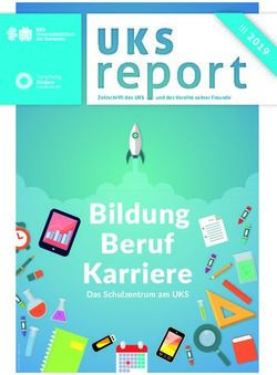 Bildung Beruf Karriere - Das Schulzentrum am UKS - III - Universit&auml;tsklinikum des Saarlandes