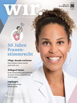 50 Jahre Frauen-stimmrecht - Insel Gruppe AG