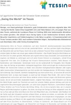 "Swing the World" im Tessin - Auf gigantischen Schaukeln den Schweizer S&uuml;den entdecken - Angelika Hermann-Meier PR
