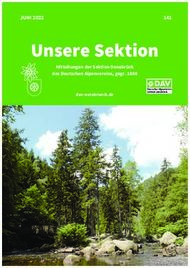 Unsere Sektion JUNI 2022 - Sektion Osnabr&uuml;ck