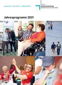 Jahresprogramm 2021 gemeinsam - barrierefrei - selbstbestimmt - Behindertenseelsorge