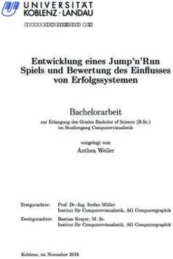 Entwicklung eines Jump'n'Run Spiels und Bewertung des Ein usses von Erfolgssystemen - OPUS