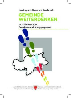 GEMEINDE WEITERDENKEN - Landesgesetz Raum und Landschaft - Autonome Provinz Bozen