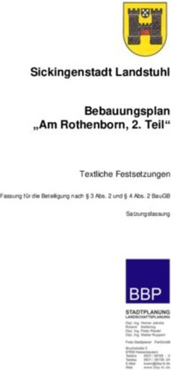 Sickingenstadt Landstuhl Bebauungsplan "Am Rothenborn, 2. Teil" - Textliche Festsetzungen
