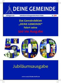 Jubiläumsausgabe - 500 ste Ausgabe Das Gemeindeblatt "DEINE GEMEINDE" feiert seine - Erzbistum Berlin