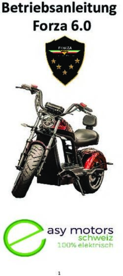 Betriebsanleitung Forza 6.0 - Easy Motors Schweiz