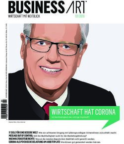 WIRTSCHAFT HAT CORONA - AG Globale Verantwortung