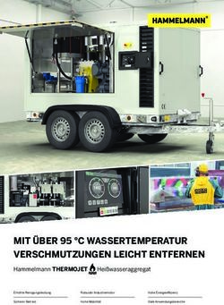 MIT &Uuml;BER 95 C WASSERTEMPERATUR VERSCHMUTZUNGEN LEICHT ENTFERNEN - Hammelmann THERMOJET Hei&szlig;wasseraggregat