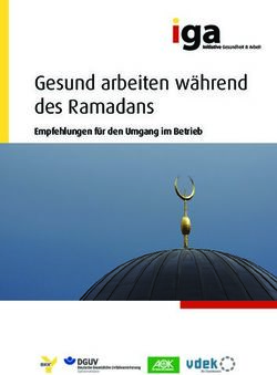 Gesund arbeiten w&auml;hrend des Ramadans - Empfehlungen f&uuml;r den Umgang im Betrieb - iga