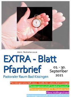 EXTRA - Blatt Pfarrbrief - Katholische Kirche Bad Kissingen