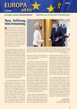 Neue Hoffnung, keine Entwarnung - Das neue Jahr bringt mit den Impfstoffen, Europa-Union Deutschland