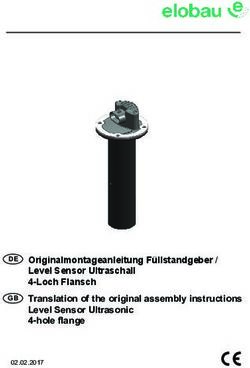 Originalmontageanleitung Füllstandgeber / Level Sensor Ultraschall 4-Loch Flansch Translation of the original assembly instructions Level Sensor ...
