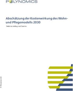 Abschätzung der Kostenwirkung des Wohn- und Pflegemodells 2030 - Studie im Auftrag von Curaviva - CURAVIVA Schweiz