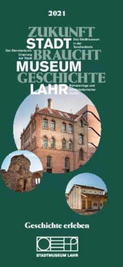 STADT MUSEUM LAHR 2021 - Geschichte erleben