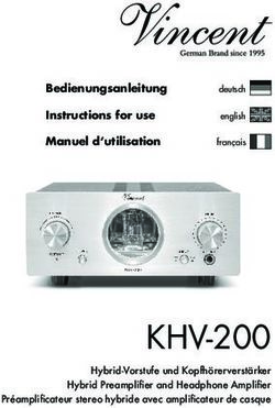 KHV-200 - Bedienungsanleitung Instructions for use Manuel d'utilisation - Vincent-T.A.C