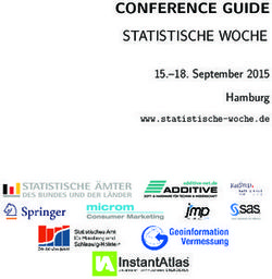 CONFERENCE GUIDE STATISTISCHE WOCHE - 15.-18. September 2015 Hamburg